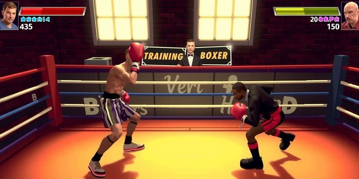 Boxing Bruisers training mode where players practice their skills