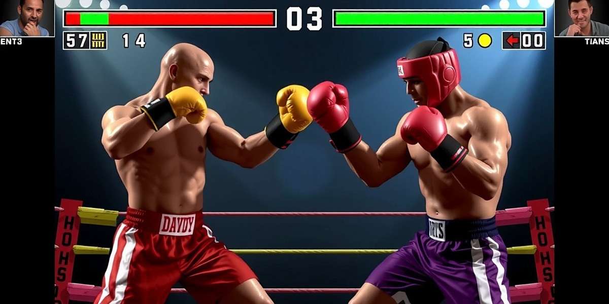 Boxing Bruisers gameplay showing two Indian boxers in action