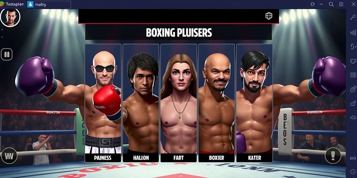Boxing Bruisers character selection screen featuring diverse Indian boxers
